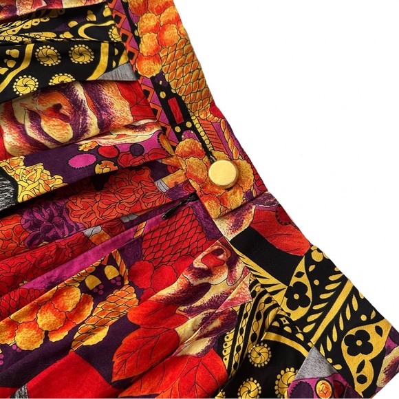 LAURÈL by ESCADA Vintage Vibrant Equestrian Maxi A-Line Skirt Size 2 - Picture 9 of 11